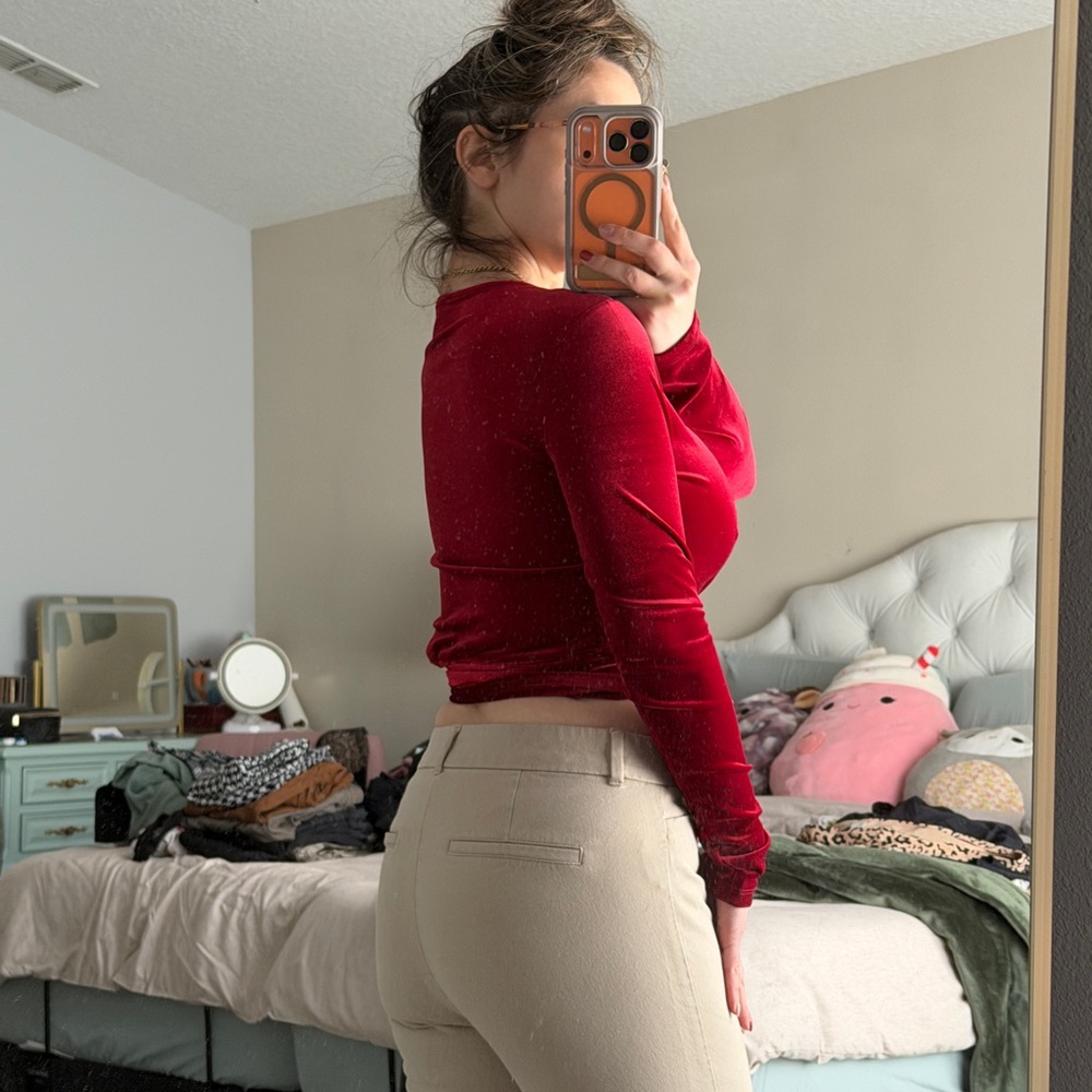 Forever 21 Deep Red Wrap Blouse - Picture 6 of 7